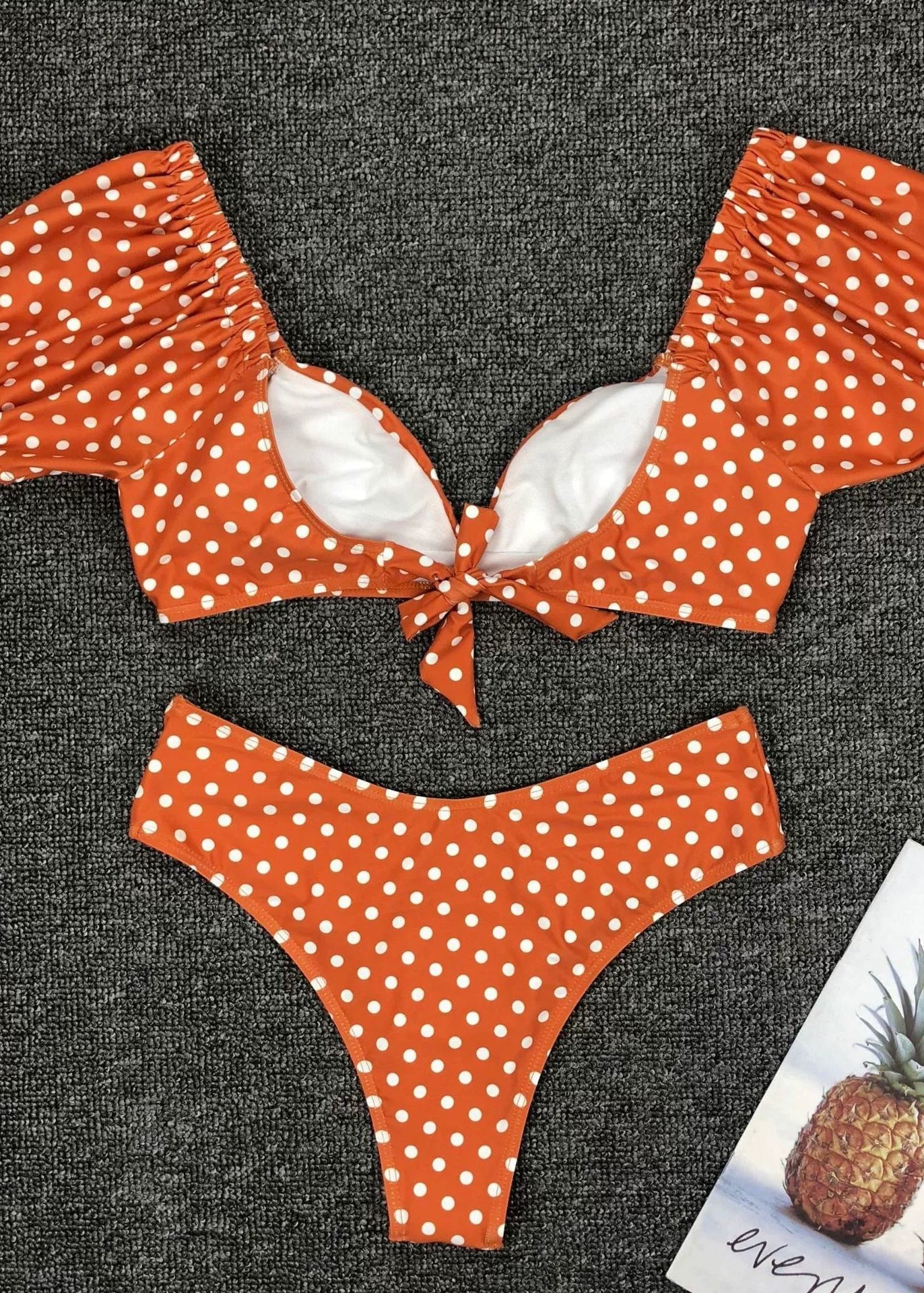 Conjunto de Bikini Polka-Dot-Rouge