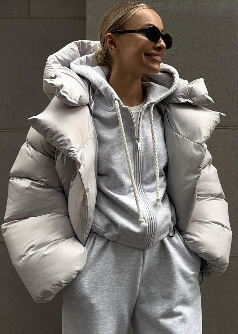 Abrigo Acolchado Oversized para Mujer