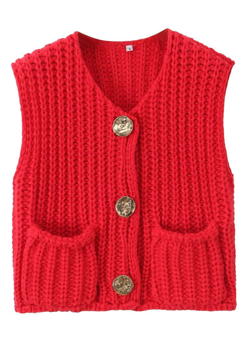 Verona Charm - Gilet en Tricot Épais