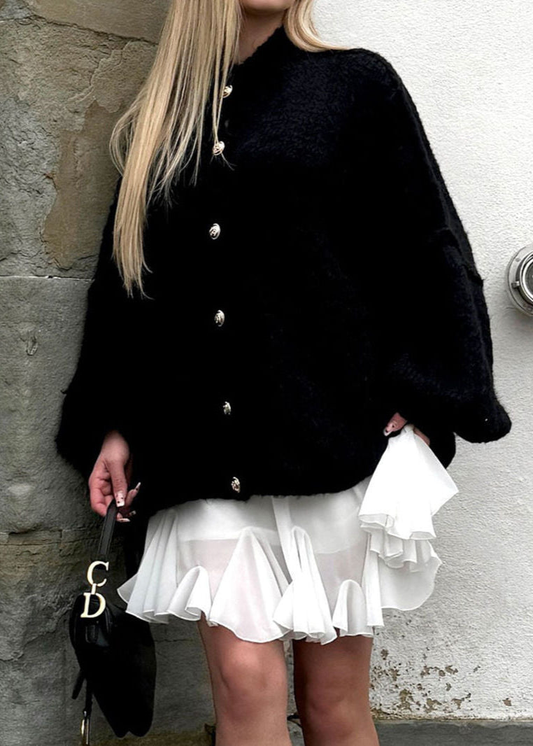 Elora – Cardigan lavorato a maglia con bottoni oversize sul davanti