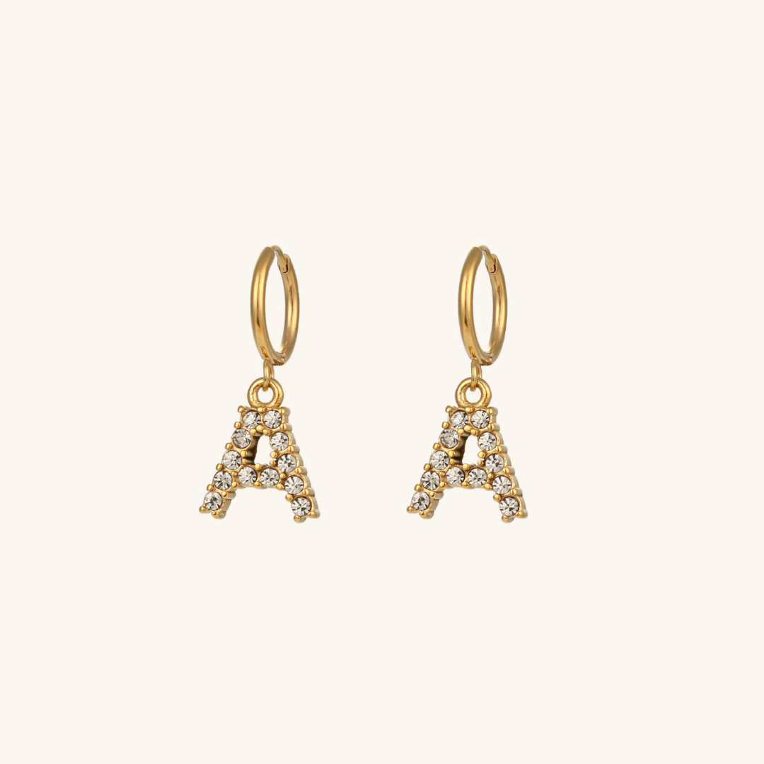 Aimee Initial Oorbellen