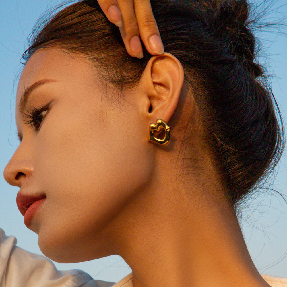 Boucles d'oreilles en or Amour