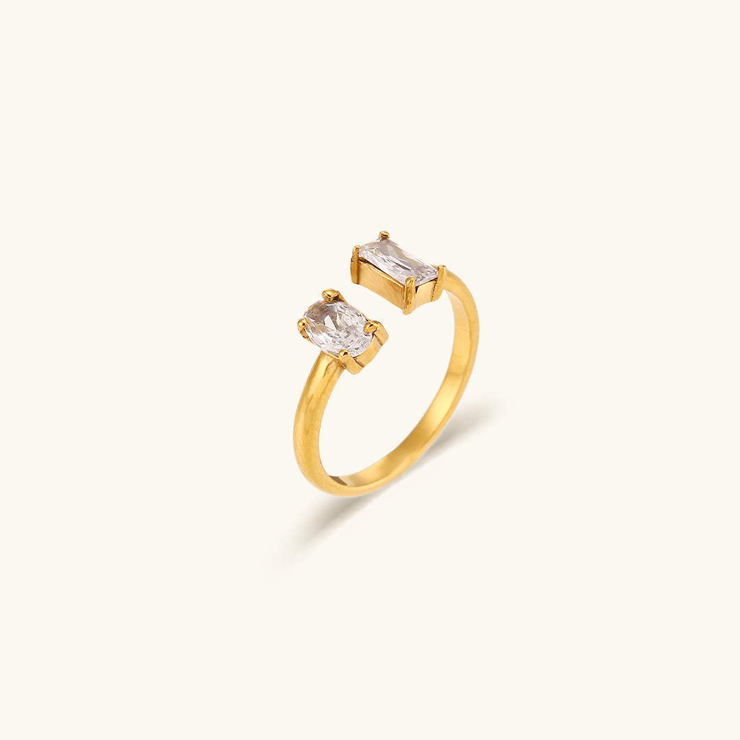 Arden dubbele edelsteenring