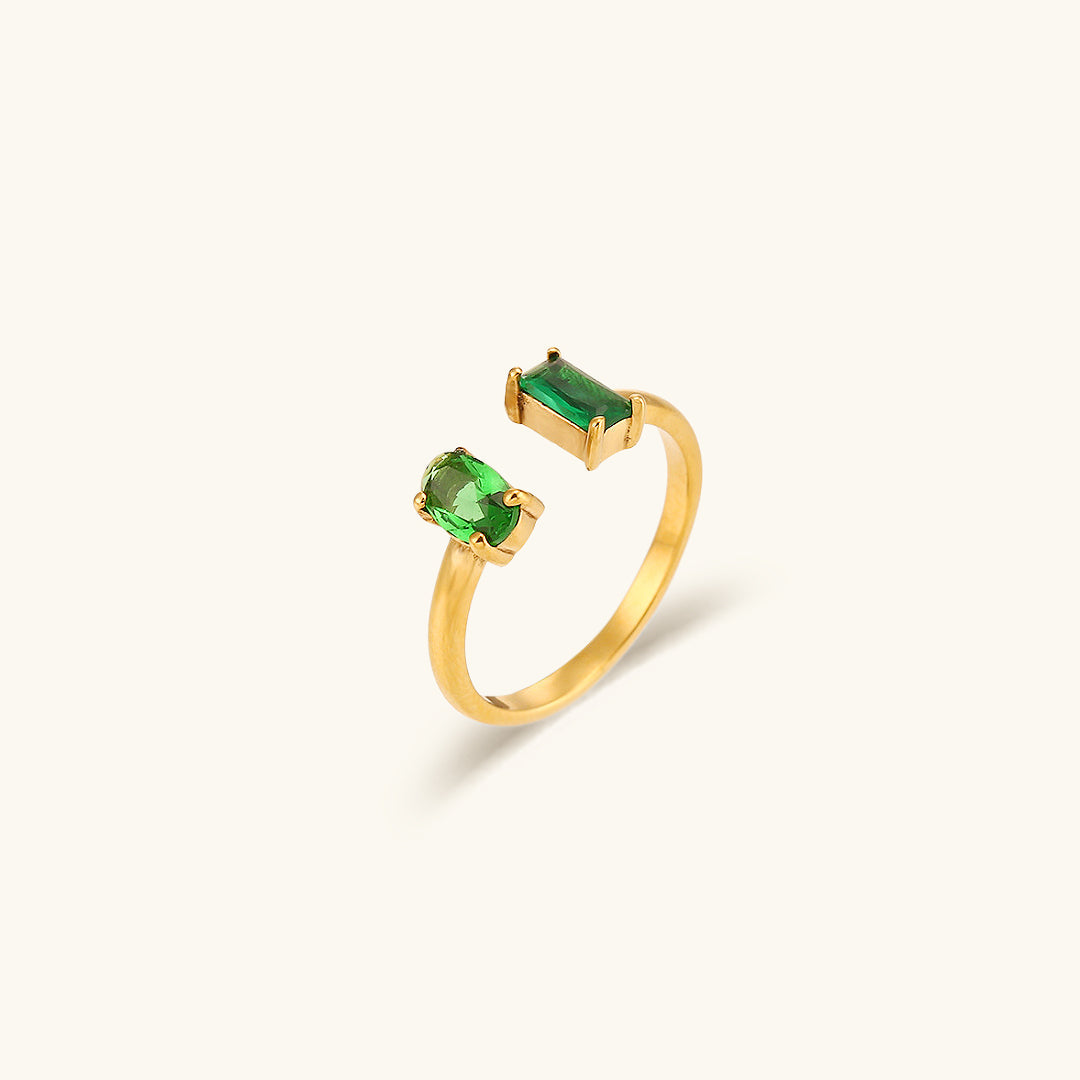 Arden dubbele edelsteenring