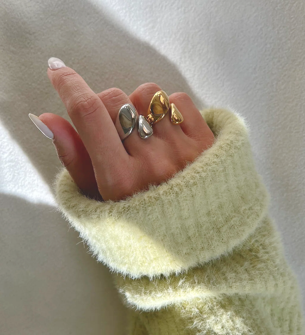 Aris tweekleurige ring