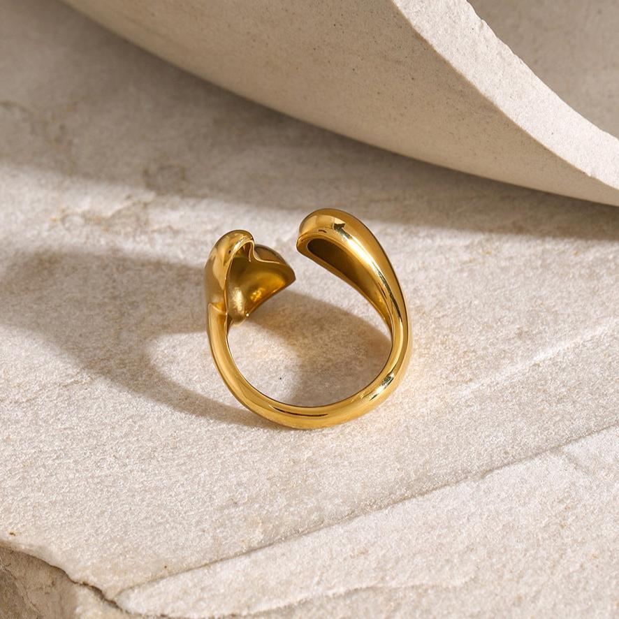 Aura Flow - Gesculpte Gouden Ring