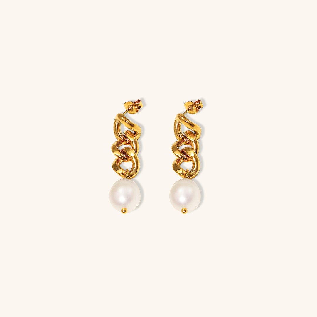 Boucles d'oreilles en perles de chaîne Aurelia