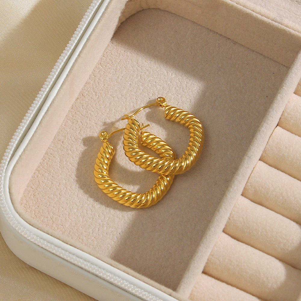 Boucles d'oreilles créoles Aurelia Twist