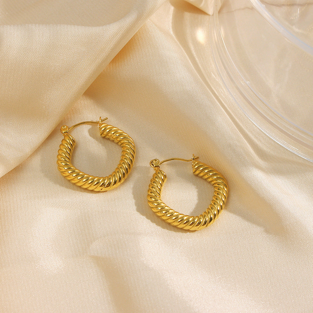 Boucles d'oreilles créoles Aurelia Twist