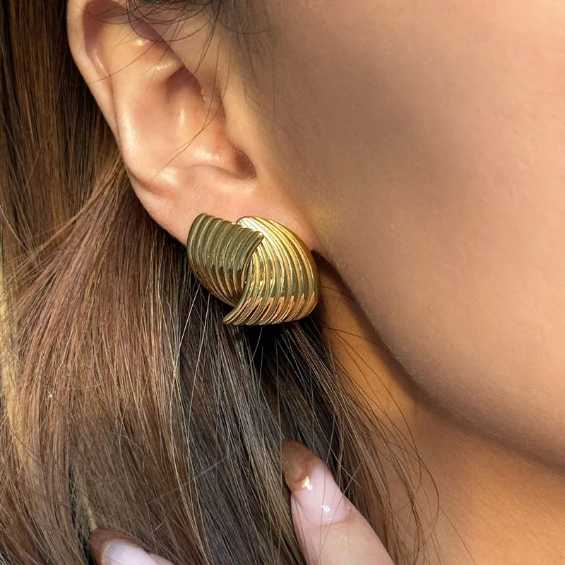 Boucles d'oreilles en or ailées Aurelia