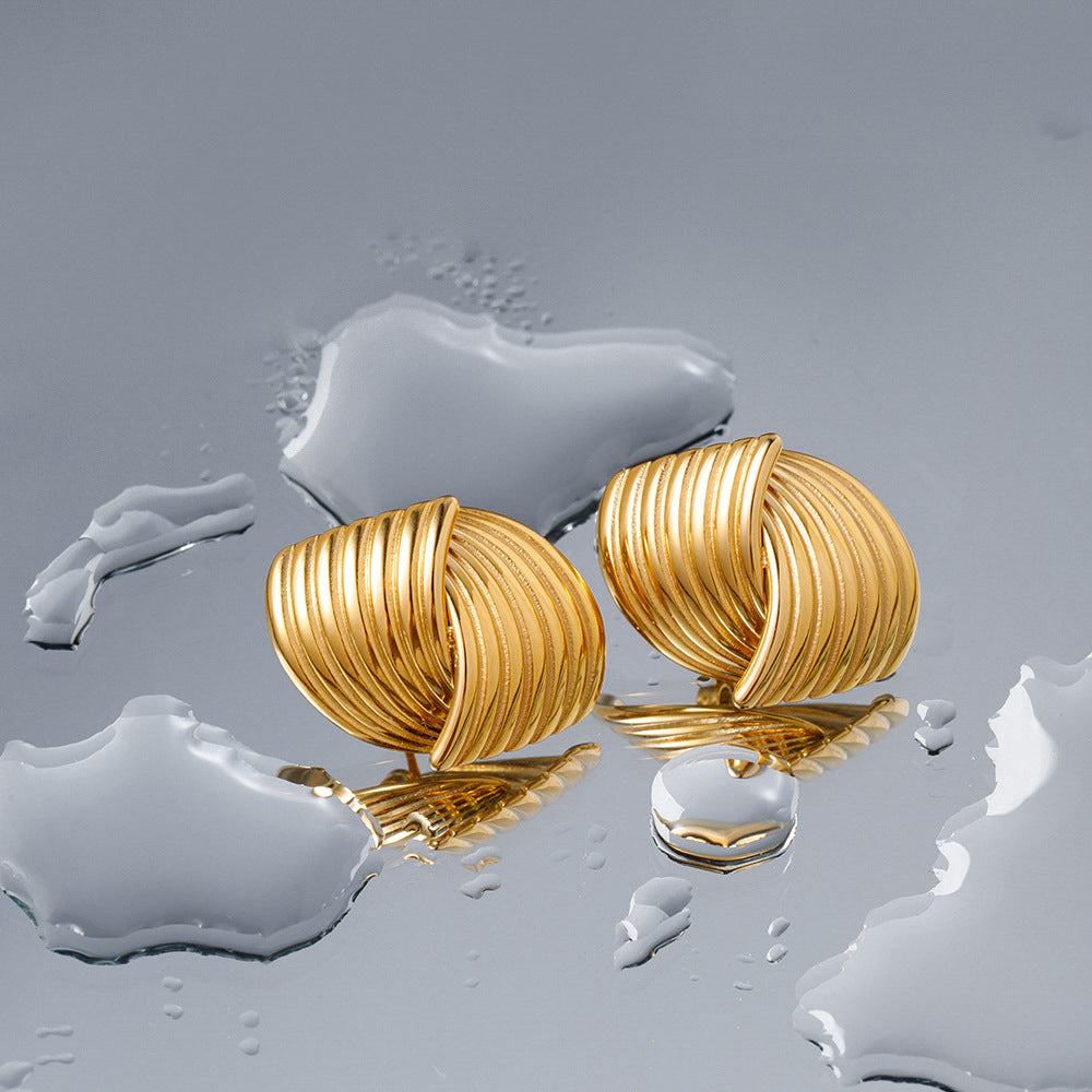 Boucles d'oreilles en or ailées Aurelia
