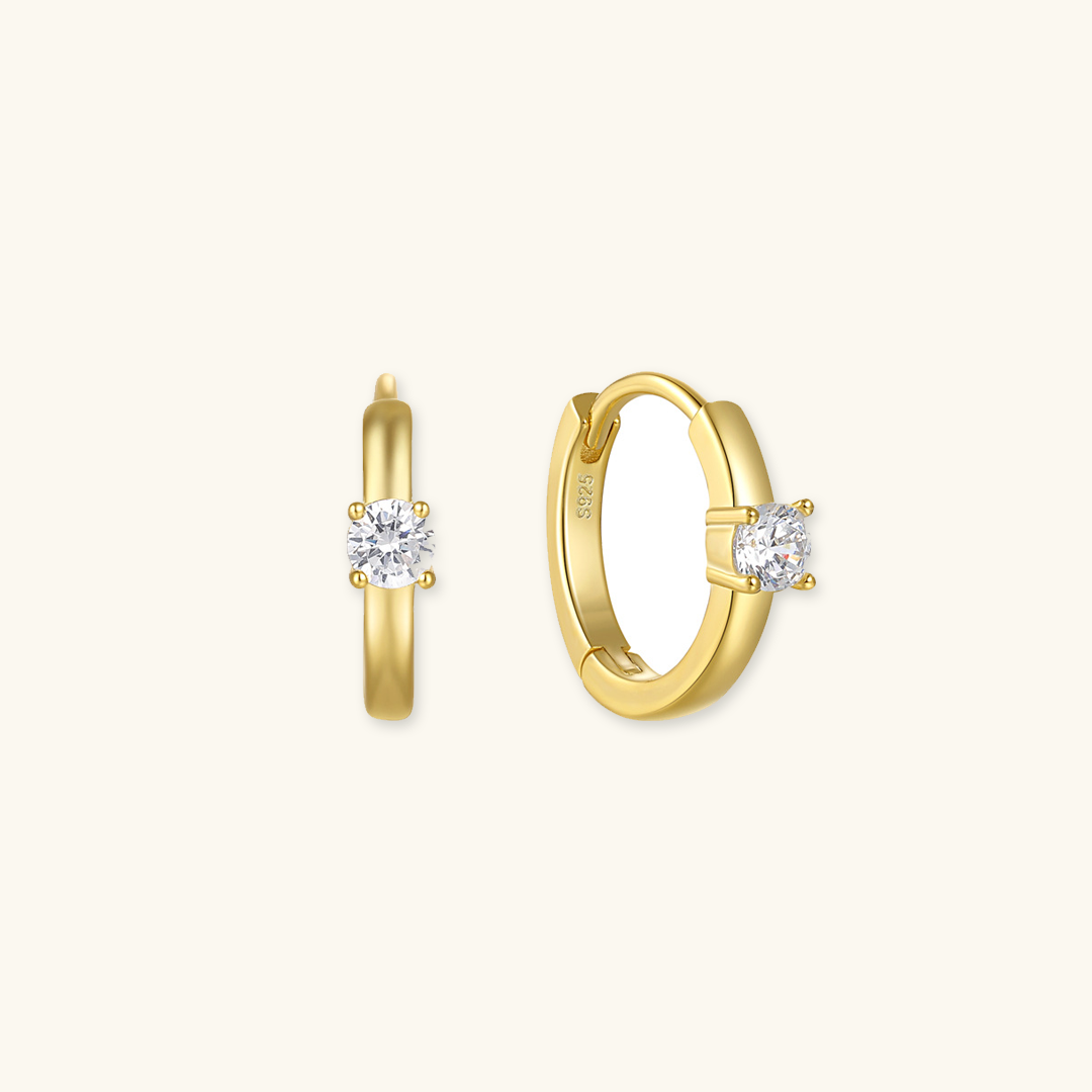 Boucles d'oreilles Aurielle Solitaire