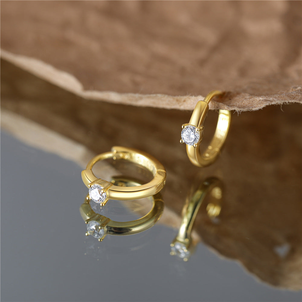 Boucles d'oreilles Aurielle Solitaire