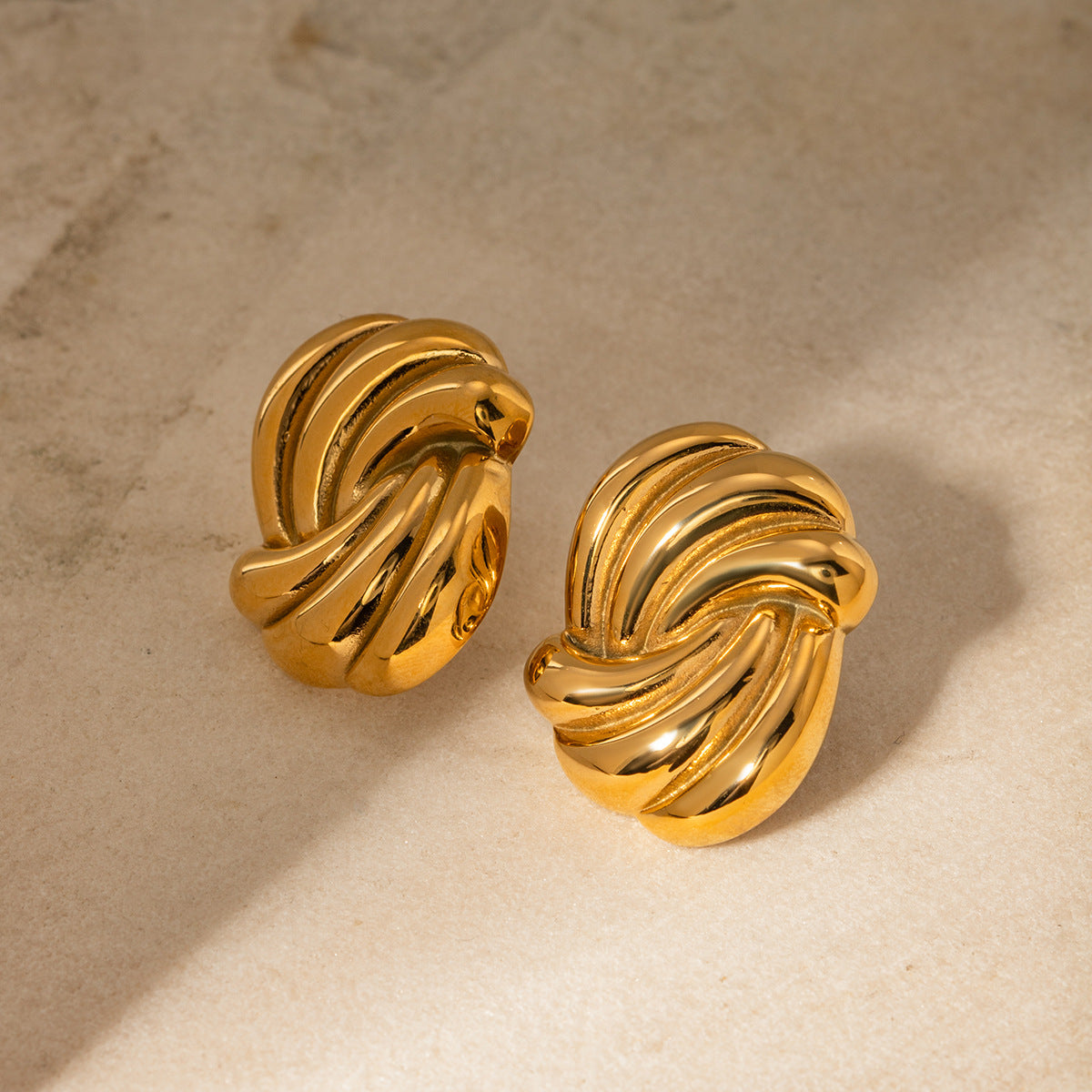 Pendientes Aurora Swirl Gold