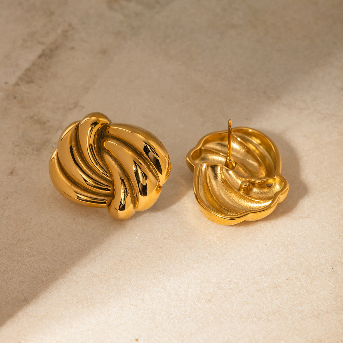 Pendientes Aurora Swirl Gold