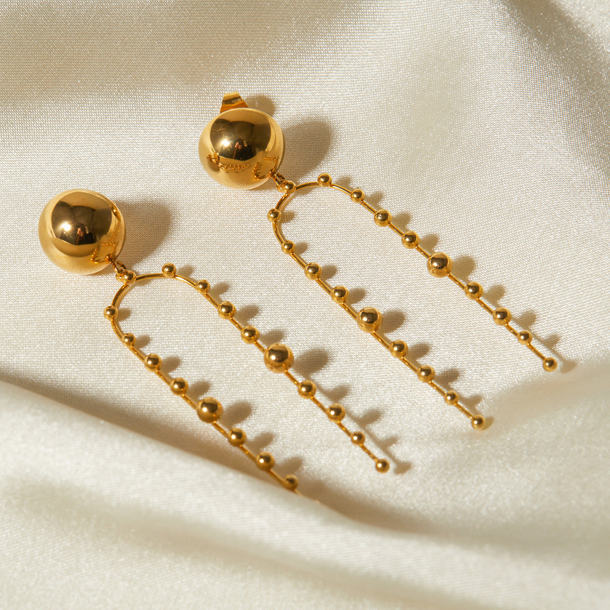 Pendientes colgantes Aurora Tassel - Oro