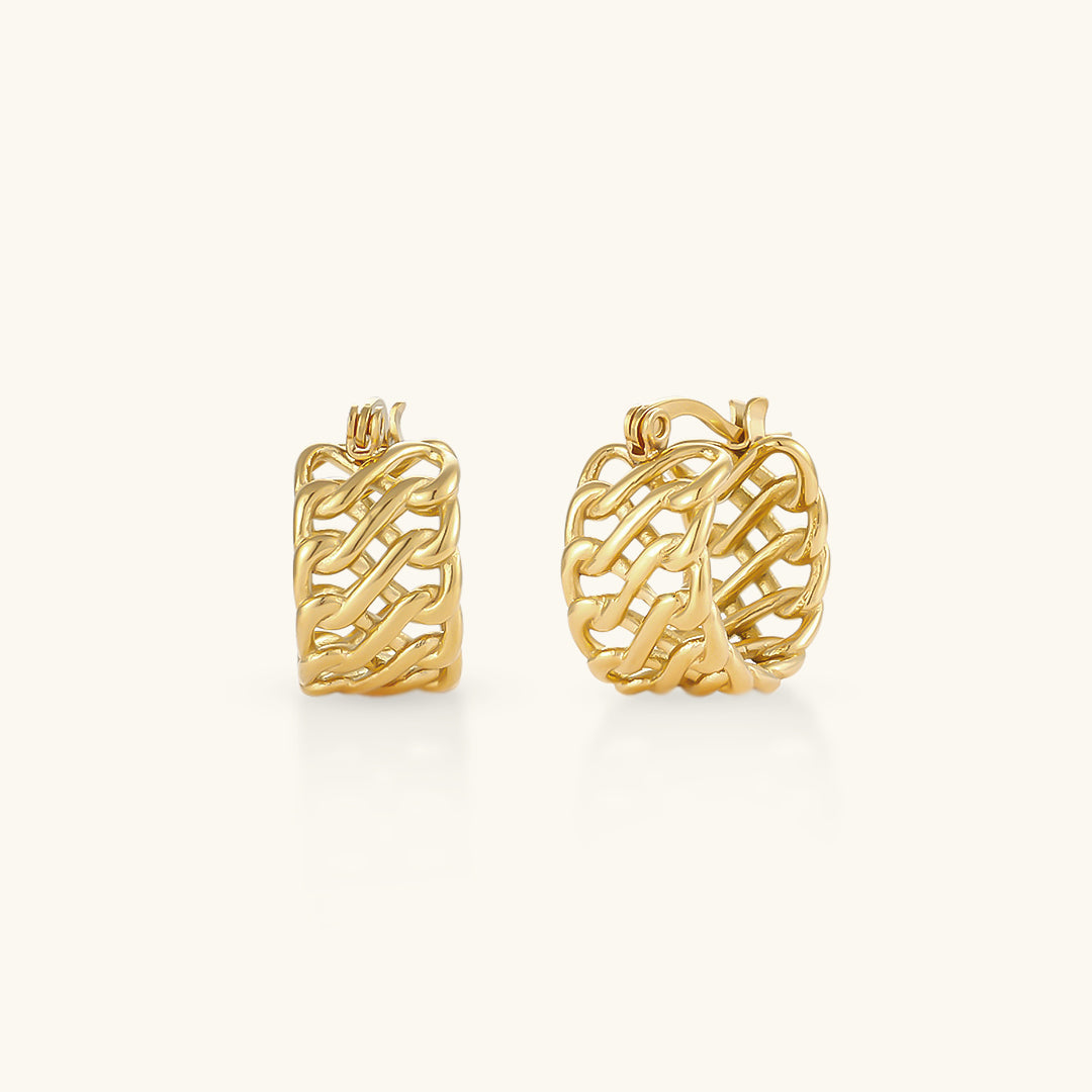 Pendientes Aurora Woven Cascade