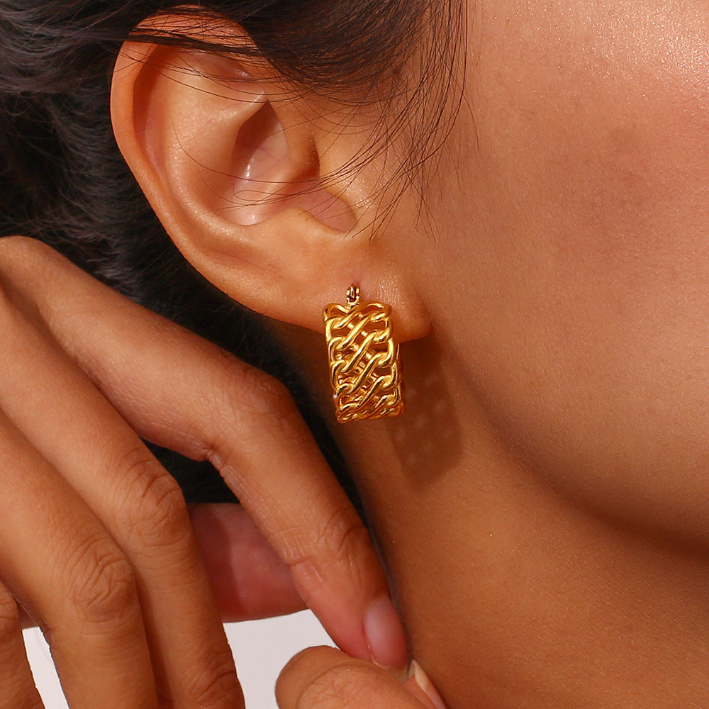 Pendientes Aurora Woven Cascade