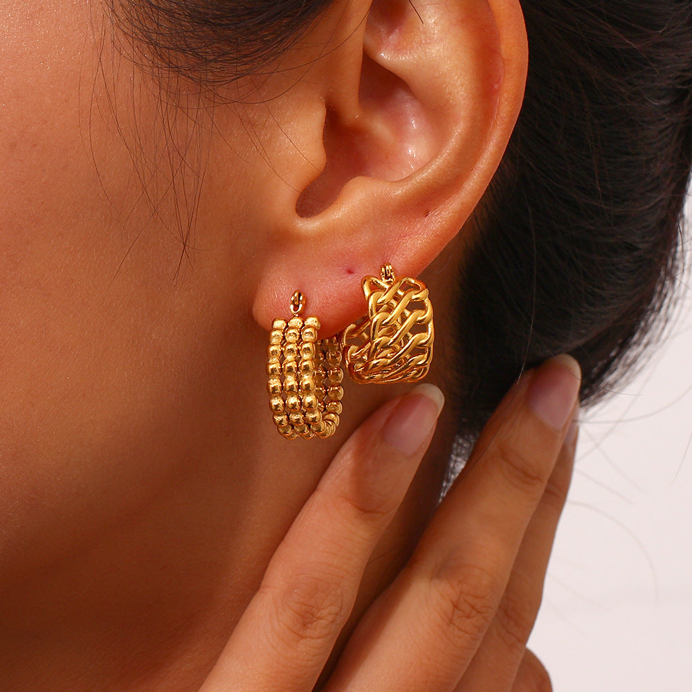 Pendientes Aurora Woven Cascade
