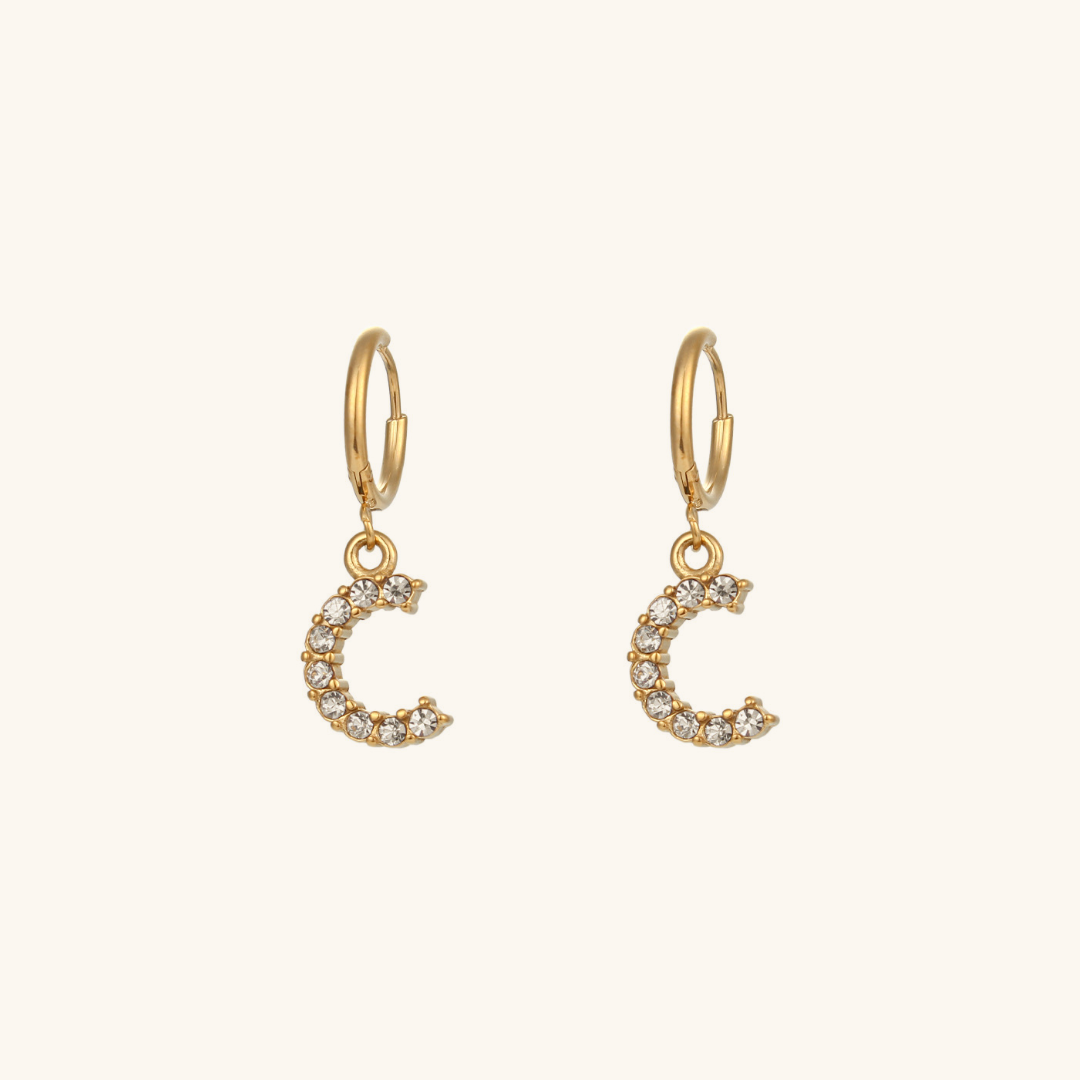 Aimee Initial Oorbellen