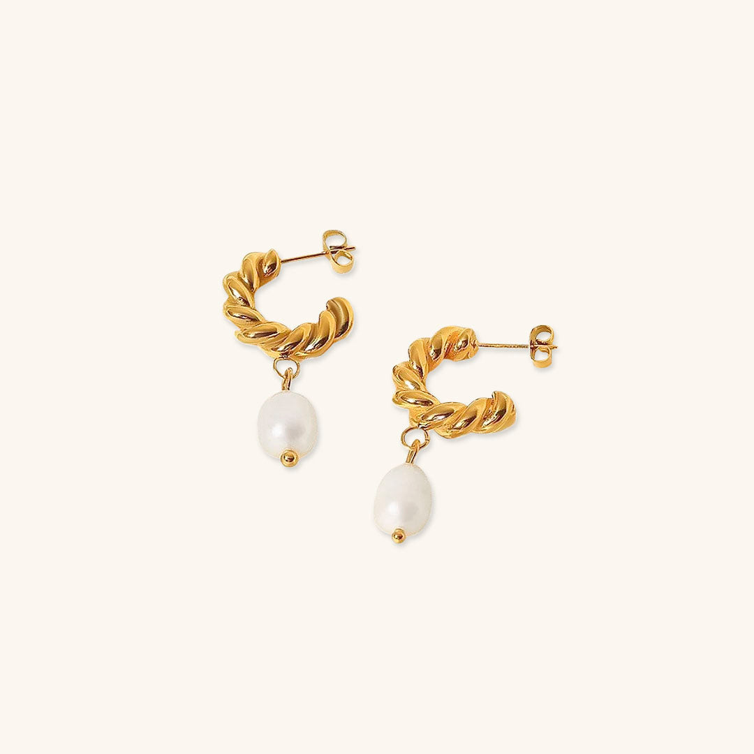 Pendientes Camille Twisted Pearl