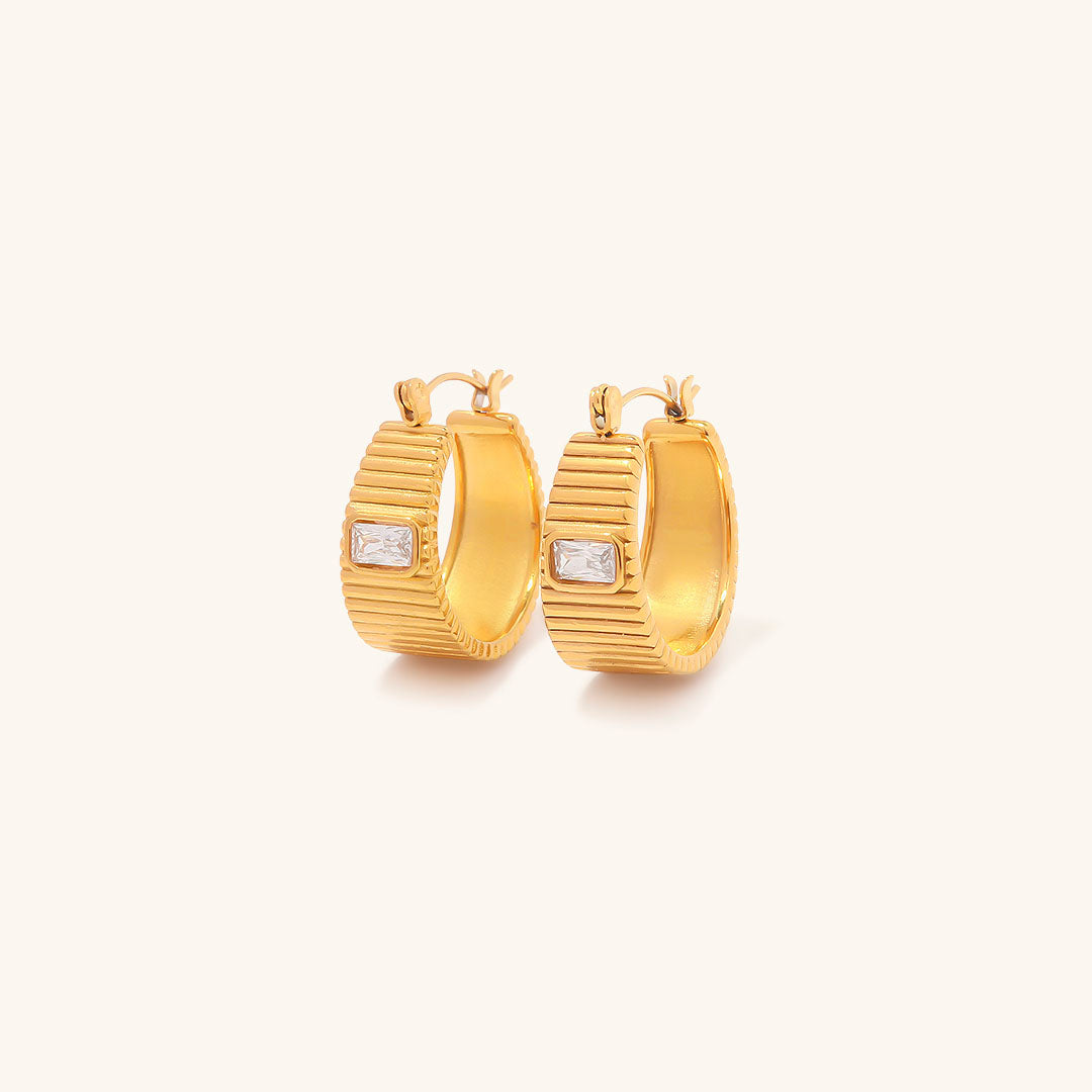 Pendientes de aro Carina Luxe