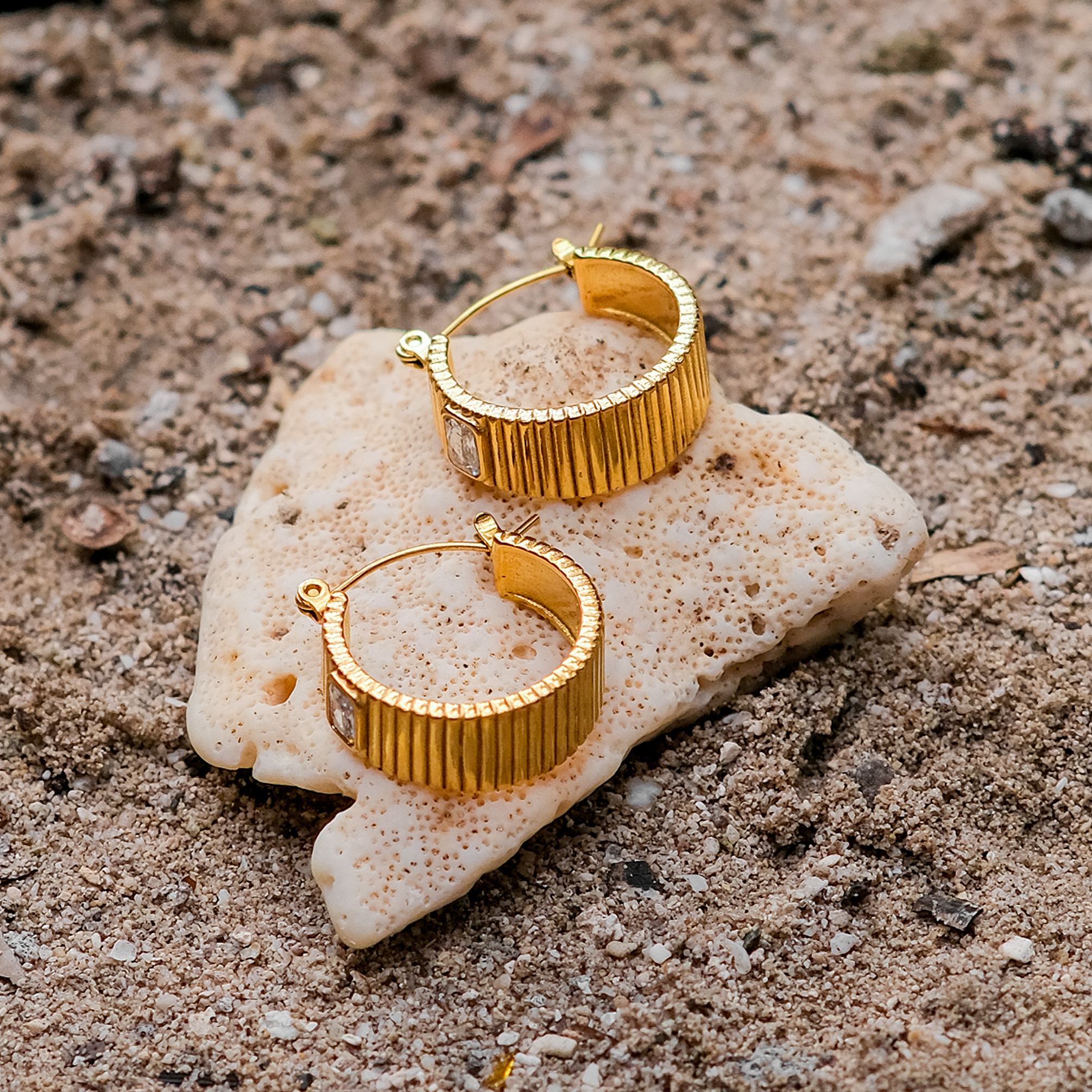 Pendientes de aro Carina Luxe