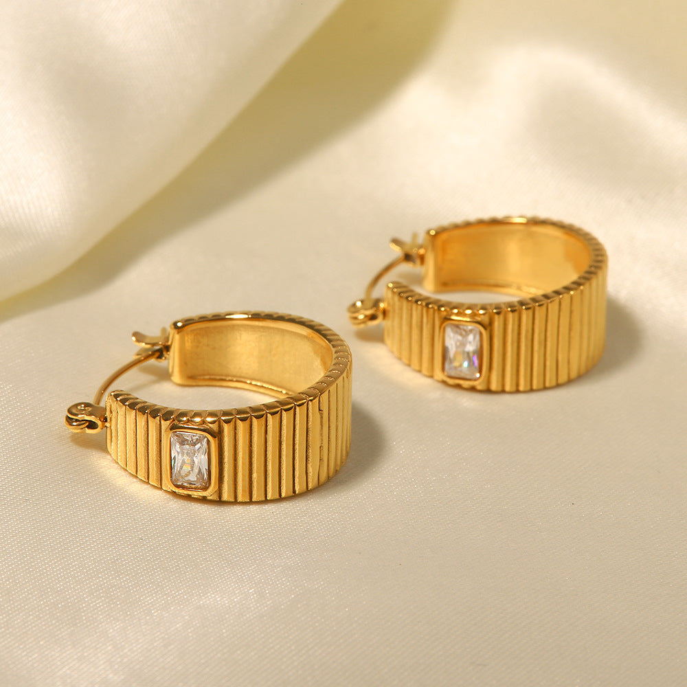Pendientes de aro Carina Luxe