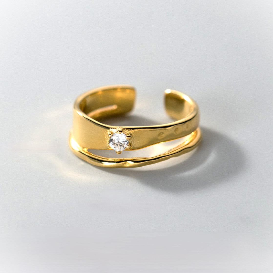 Celeste Gem - Open-Band Gouden Ring