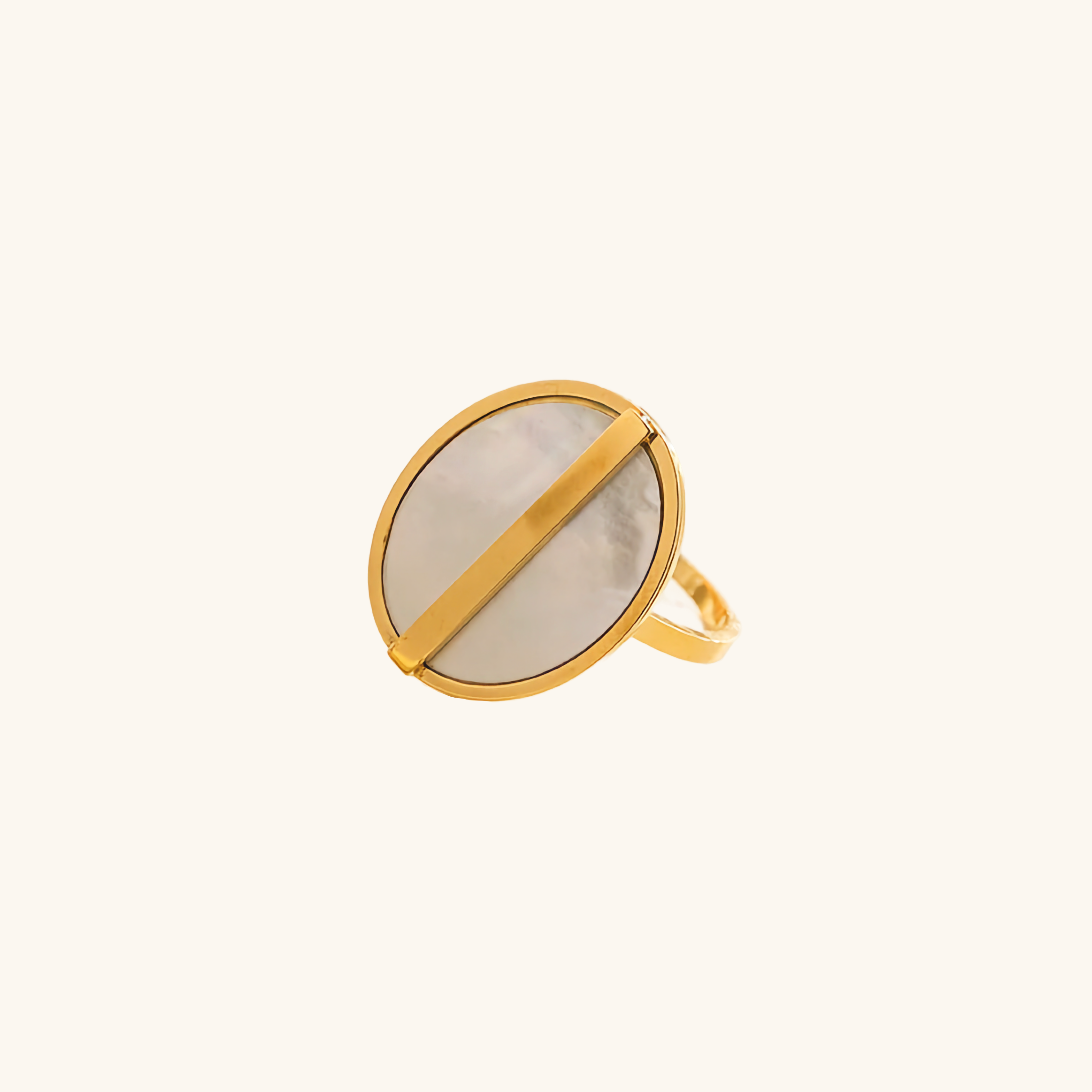 Celeste Gouden Schijf Ring