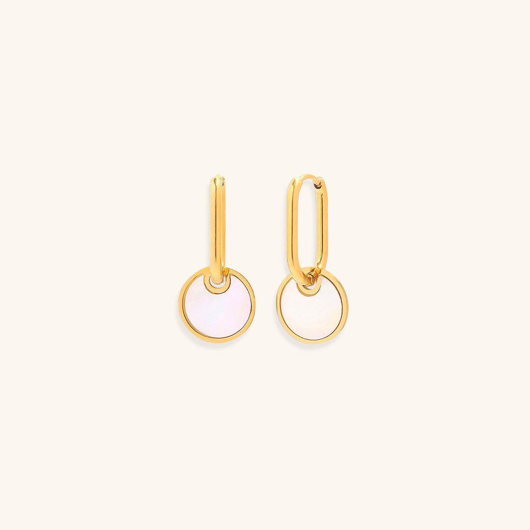 Celeste Shell Dangle Oorbellen