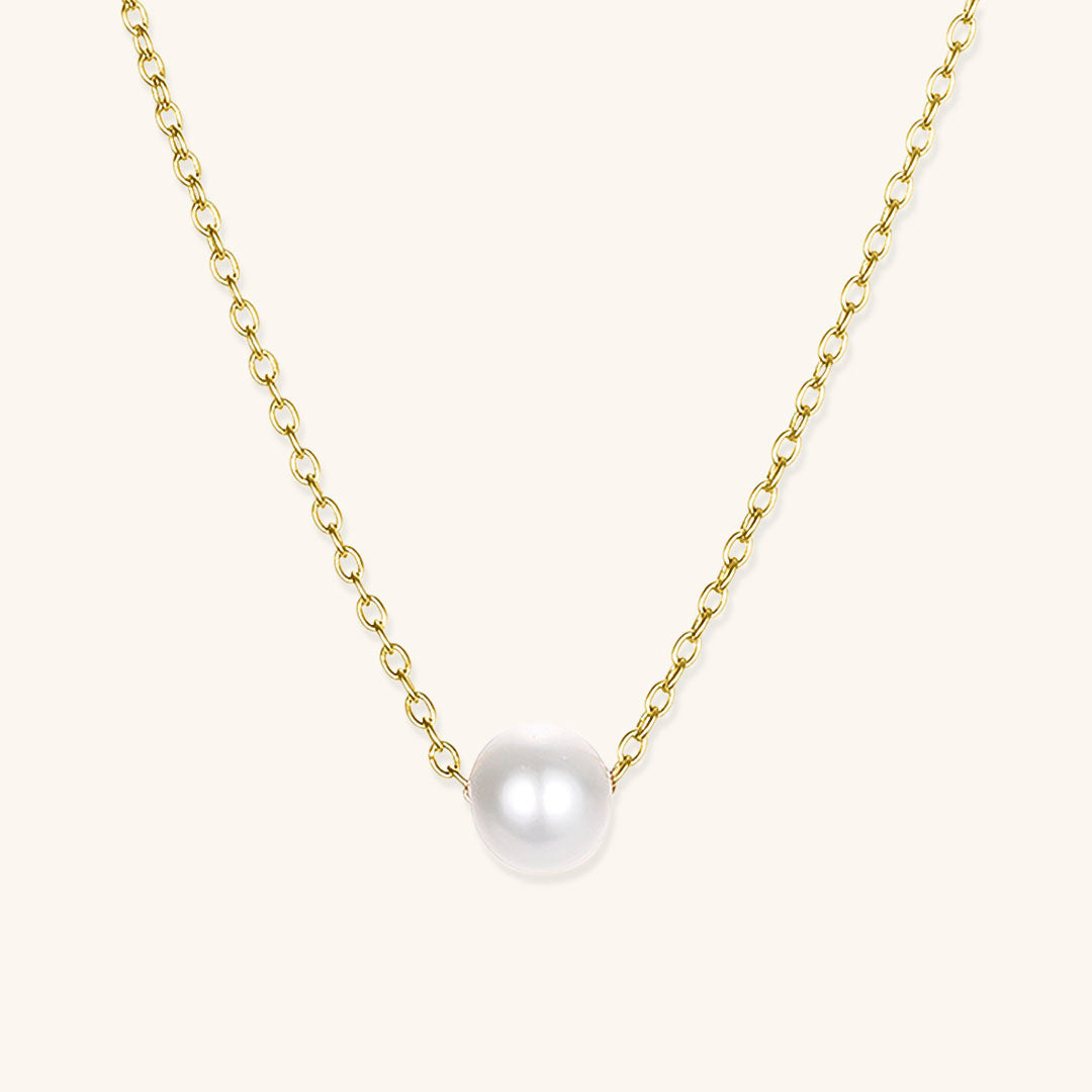 Celeste Enkele Parel Ketting