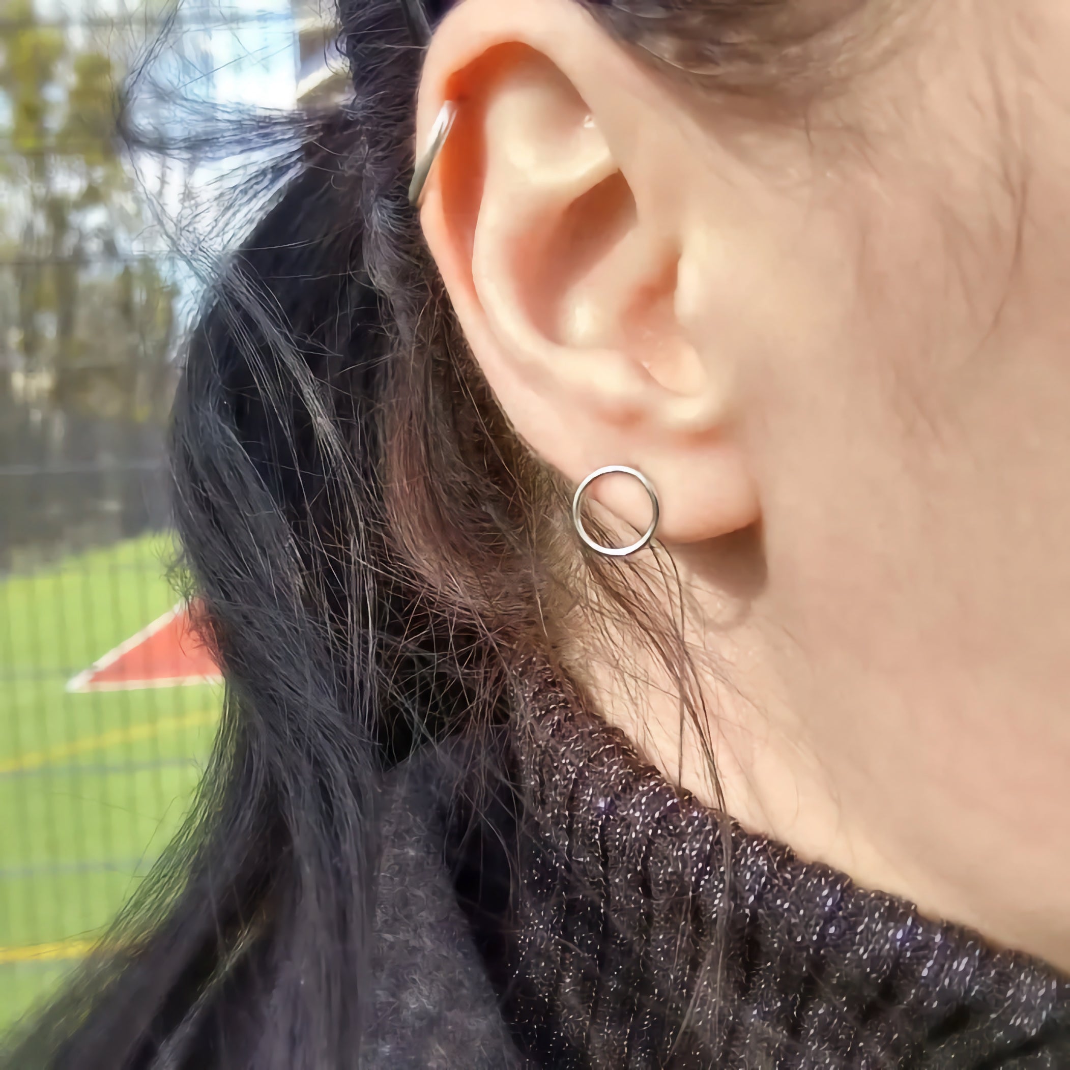 Pendientes de Oro Círculo Celestial