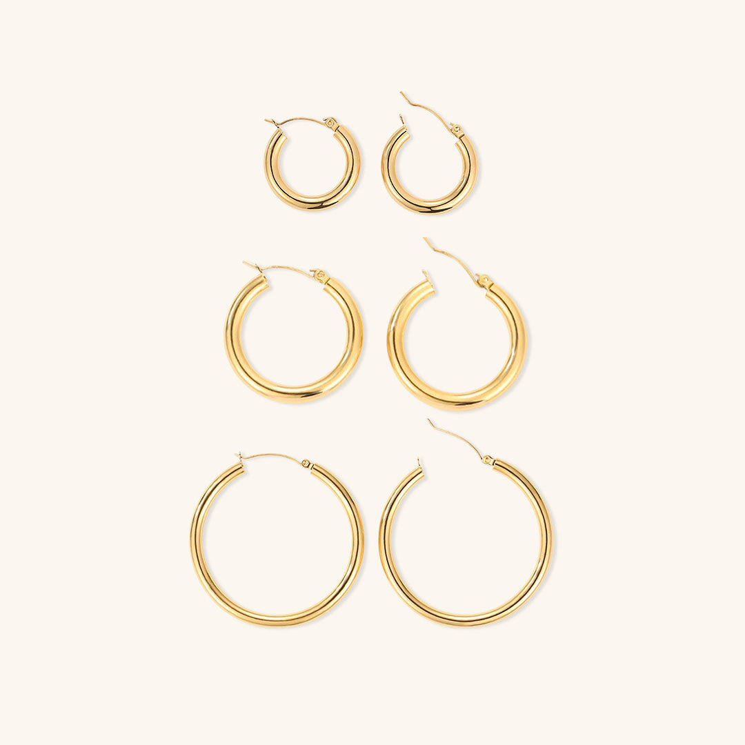 Classic Hoop Essentials Set Oorbellen