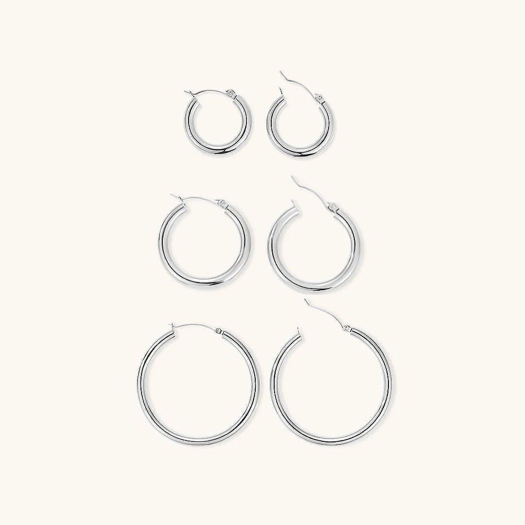 Classic Hoop Essentials Set Oorbellen