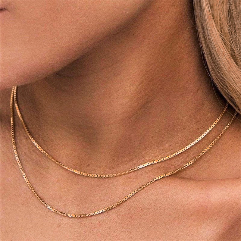 Collier en chaîne Danica Box - Or