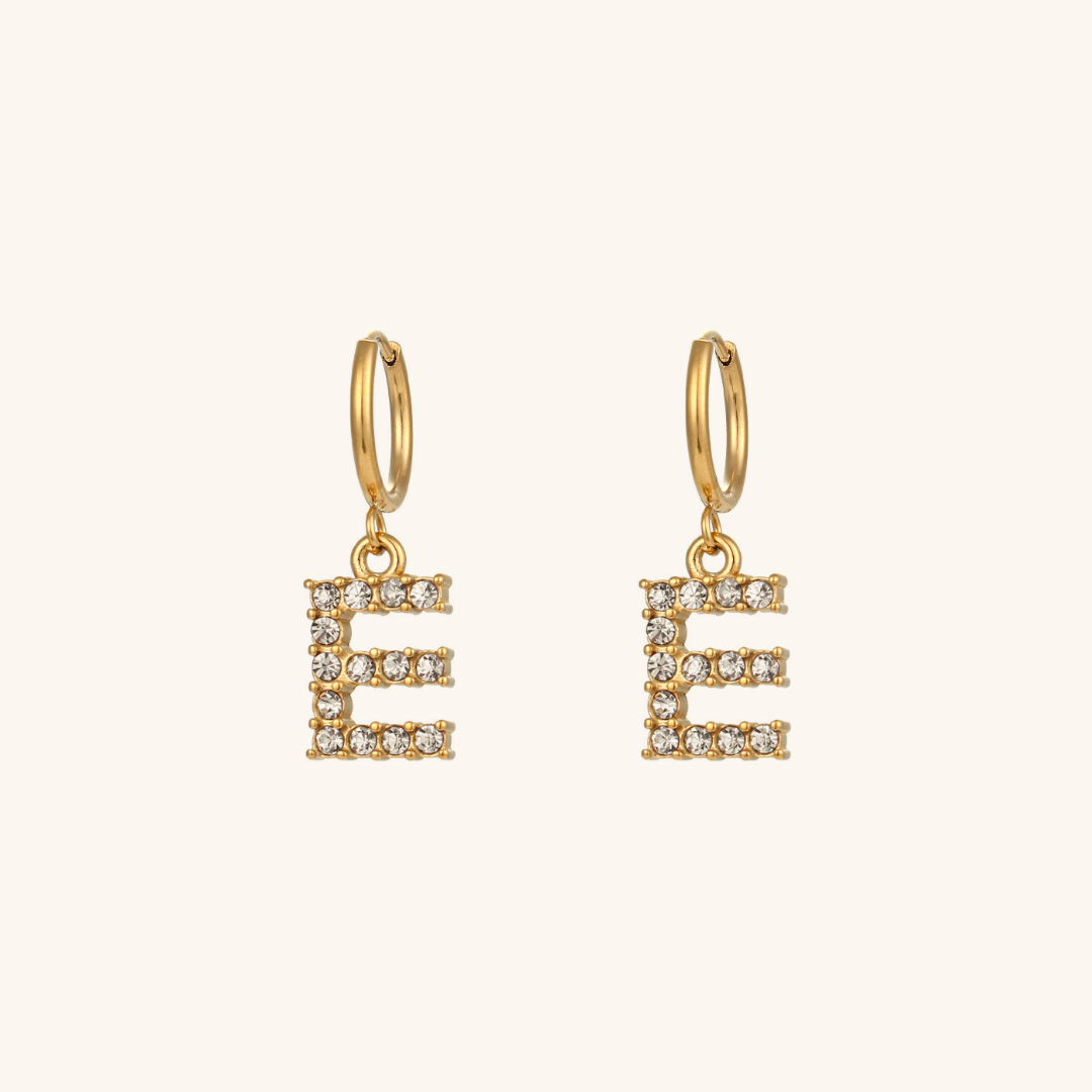 Aimee Initial Oorbellen