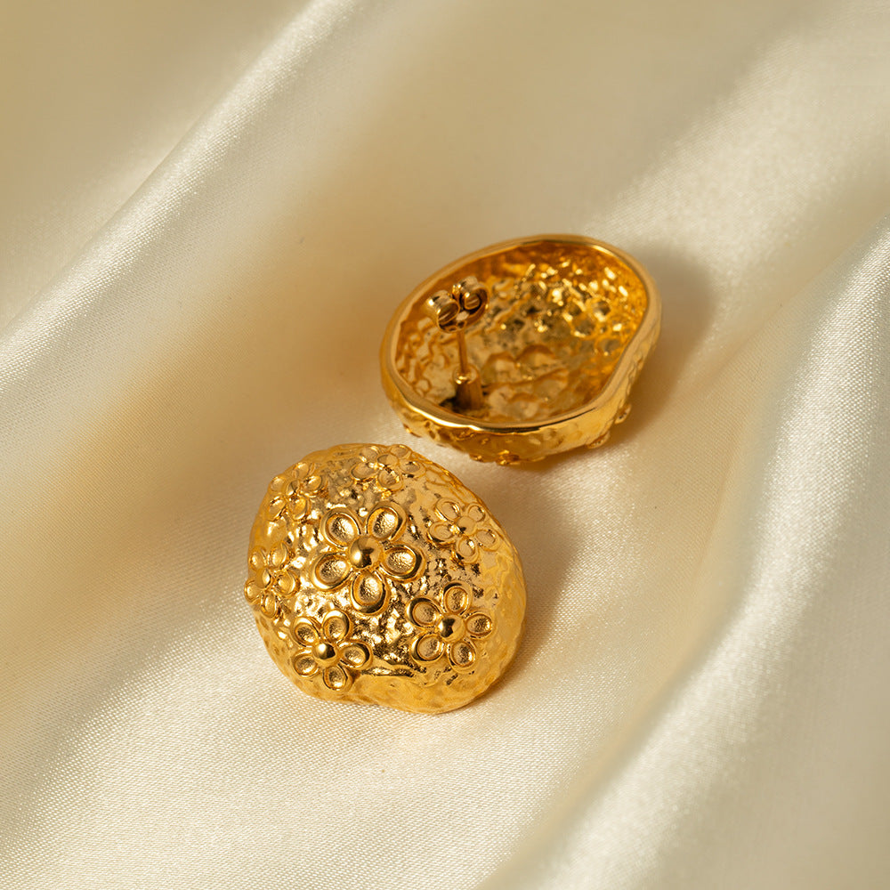 Pendientes Flora Gold Dome