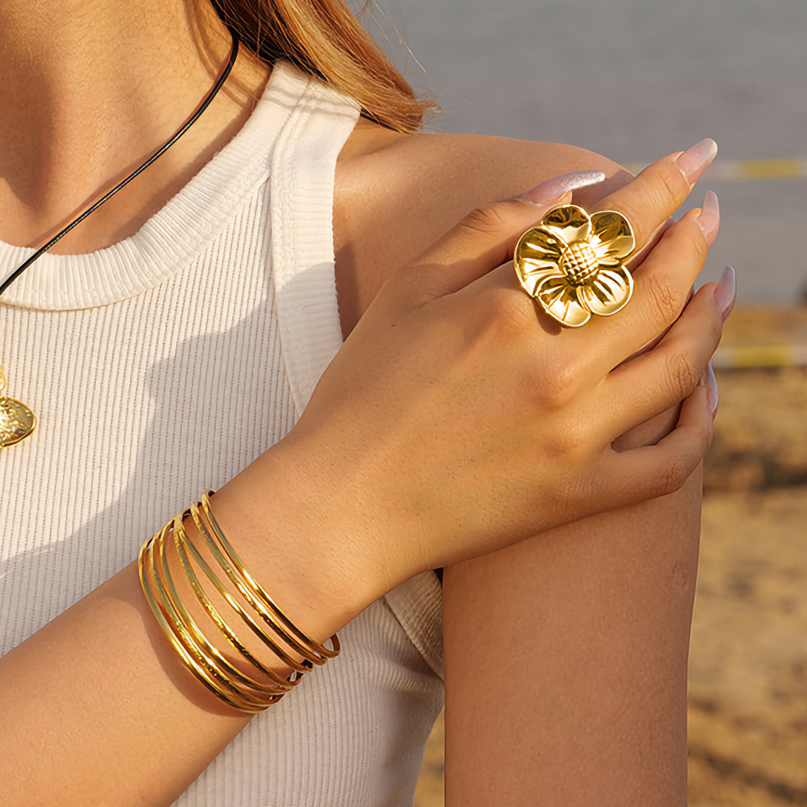 Bague Floria Gold Bloom