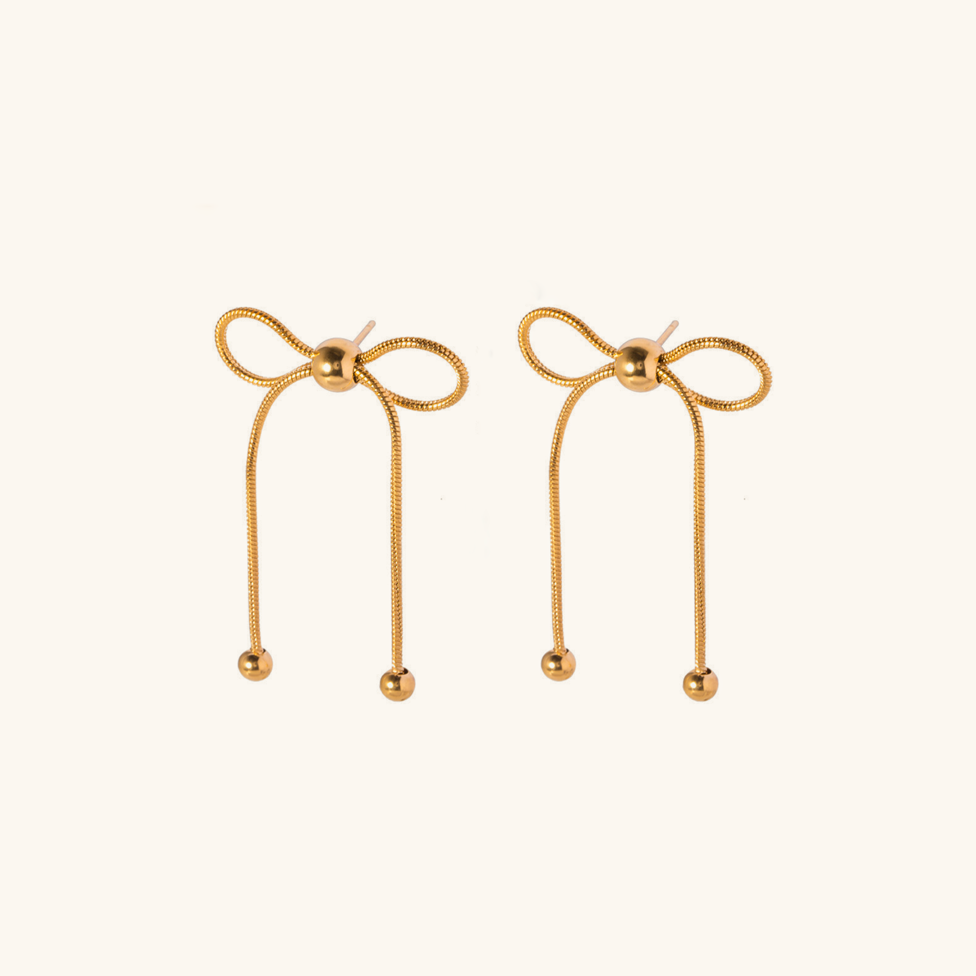 Gouden Boog Dangle Oorbellen