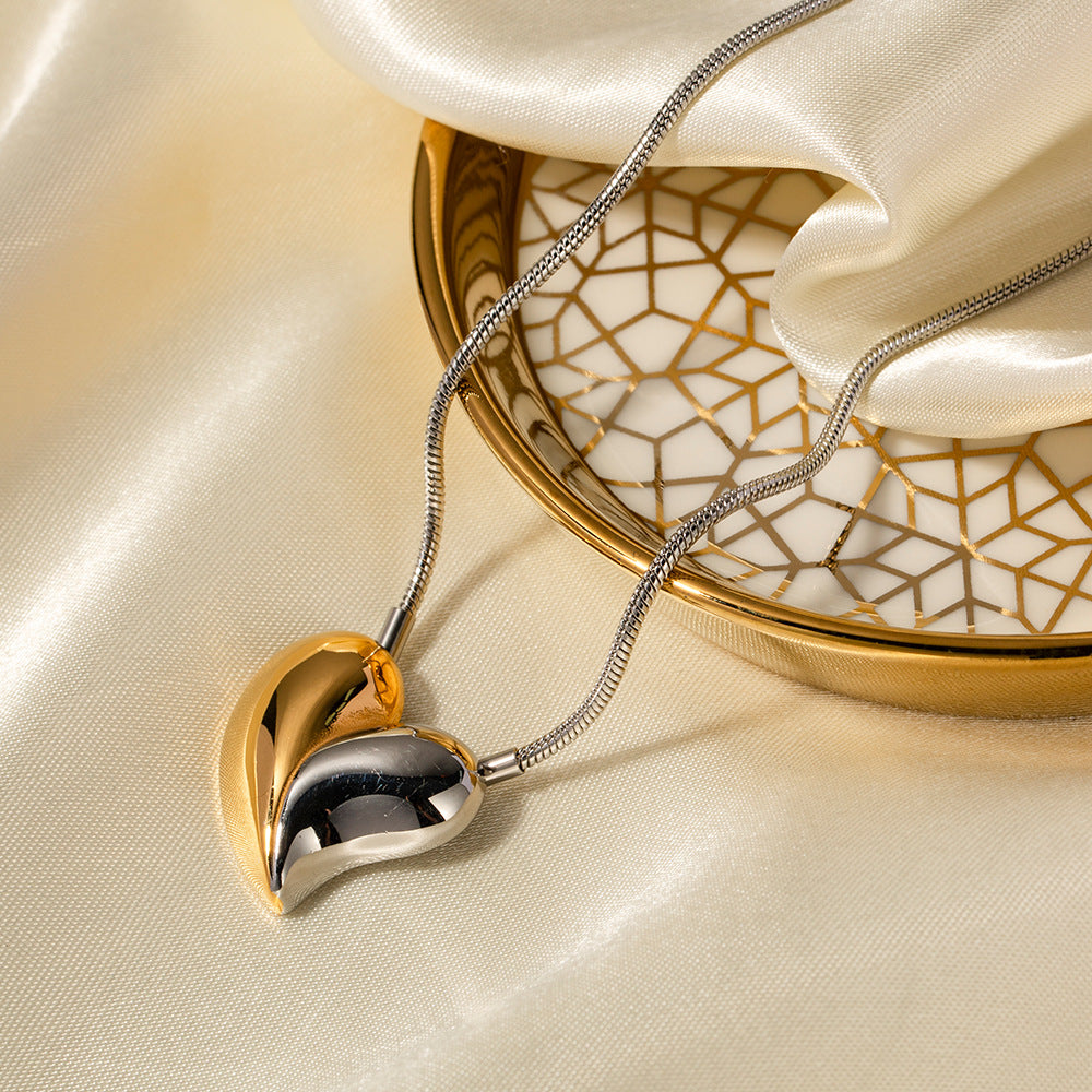 Harmony Heart - Collar con Colgante Bicolor
