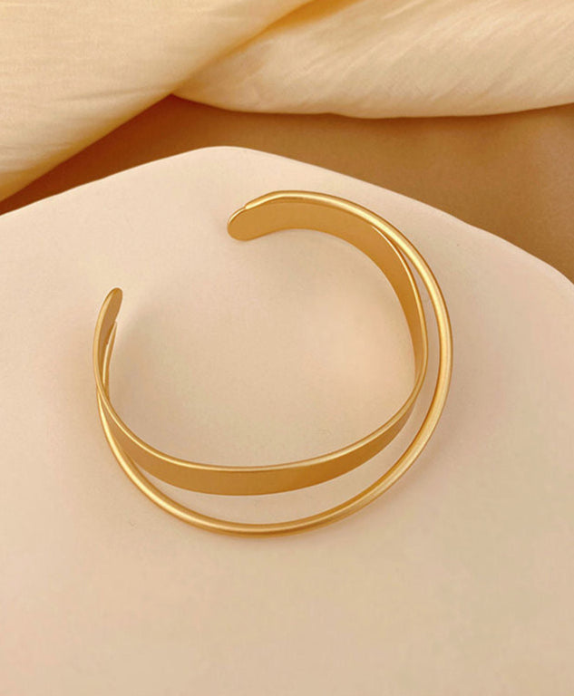 Twistline - Brazalete Abierto Dorado