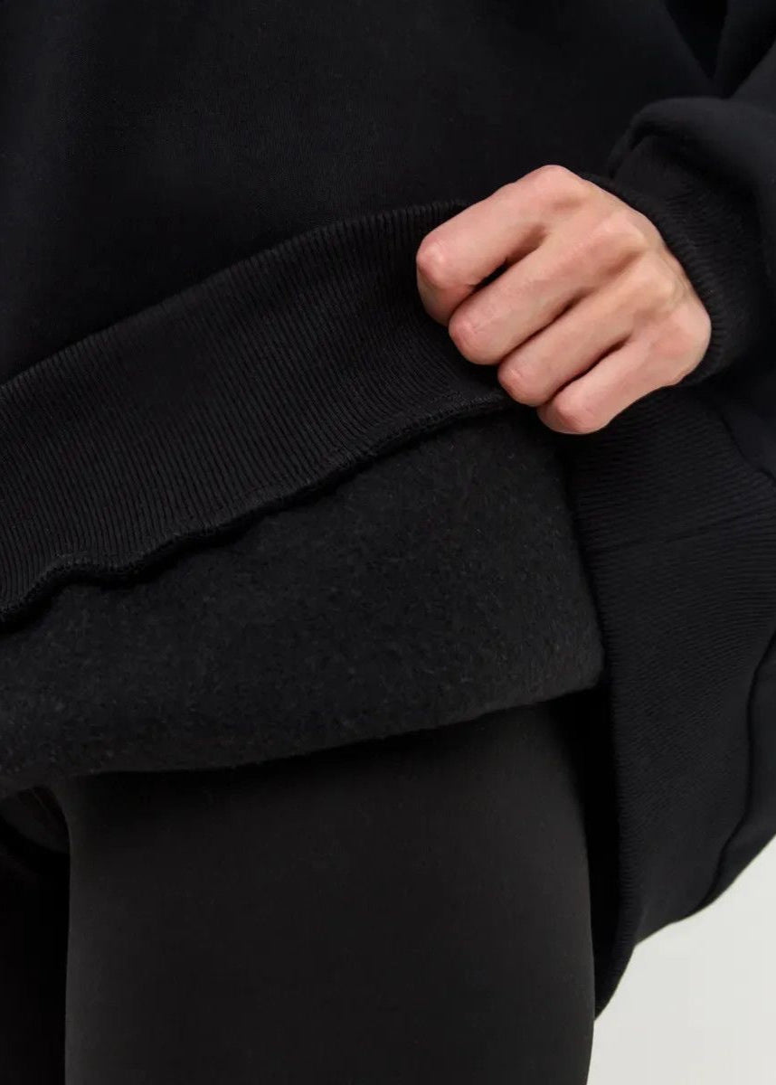 Oversized Pink Cotton Sweatshirt – Relaxed Fit, Long Sleeve Pullover