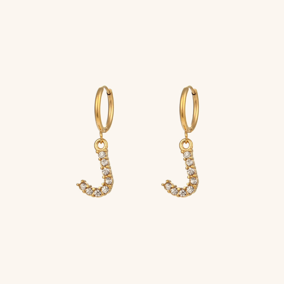 Aimee Initial Oorbellen