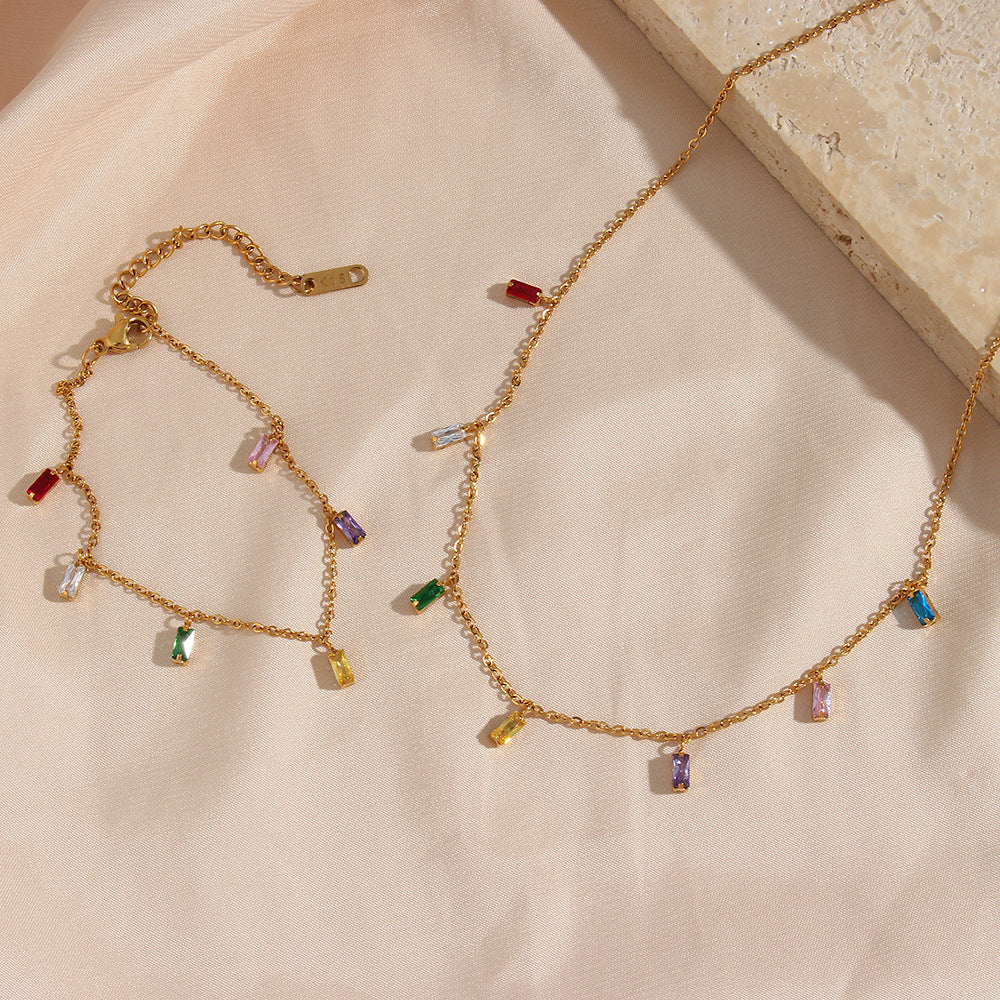 Josephine - Multikleurige Edelsteen Ketting