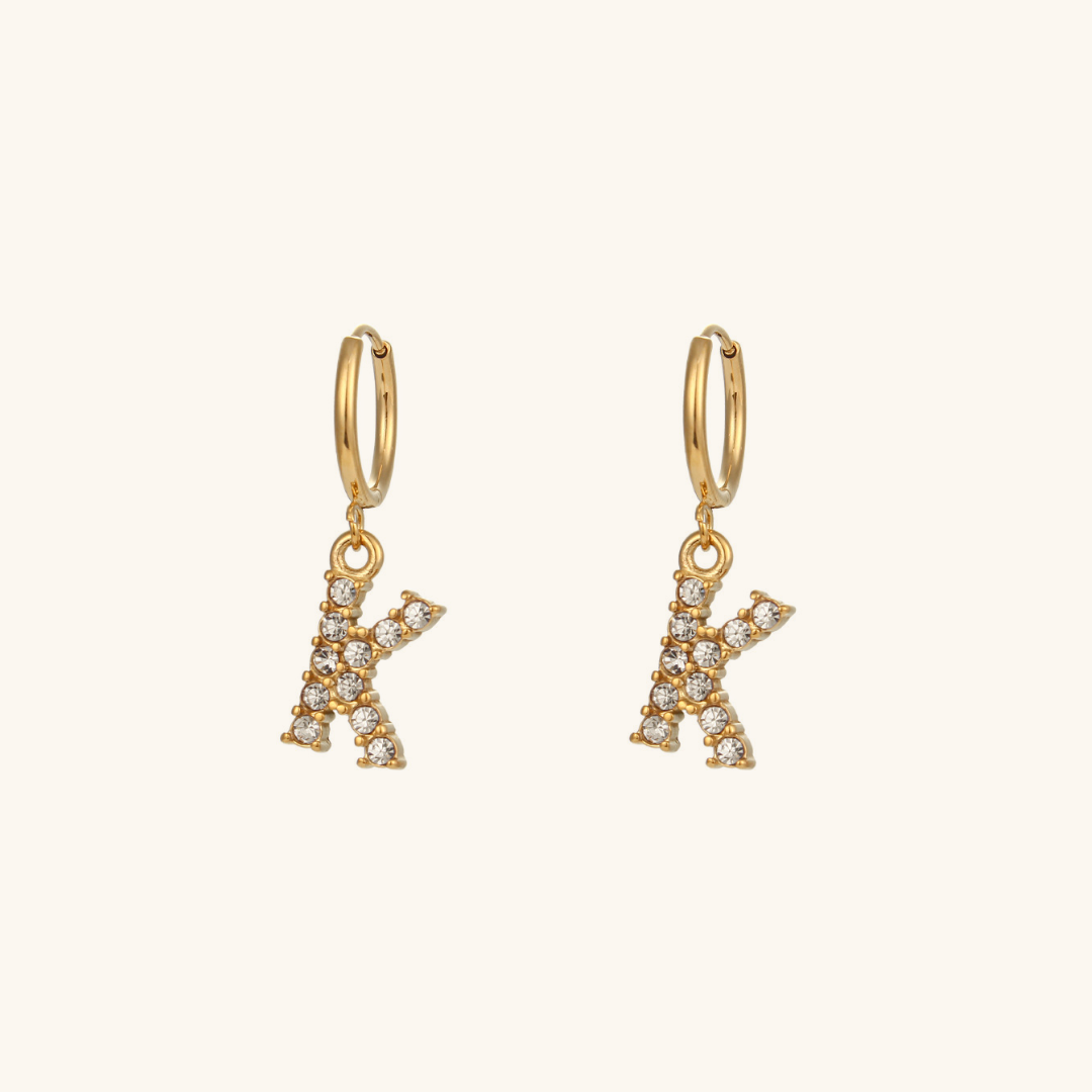 Aimee Initial Oorbellen