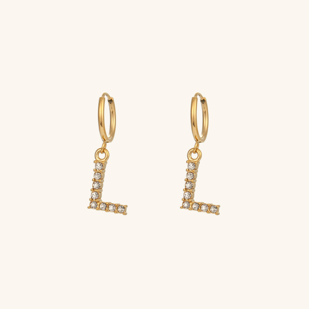 Aimee Initial Oorbellen