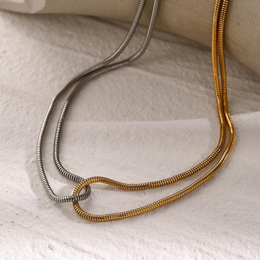 Liora Two-Tone Twist Ketting