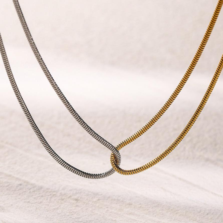 Liora Two-Tone Twist Ketting