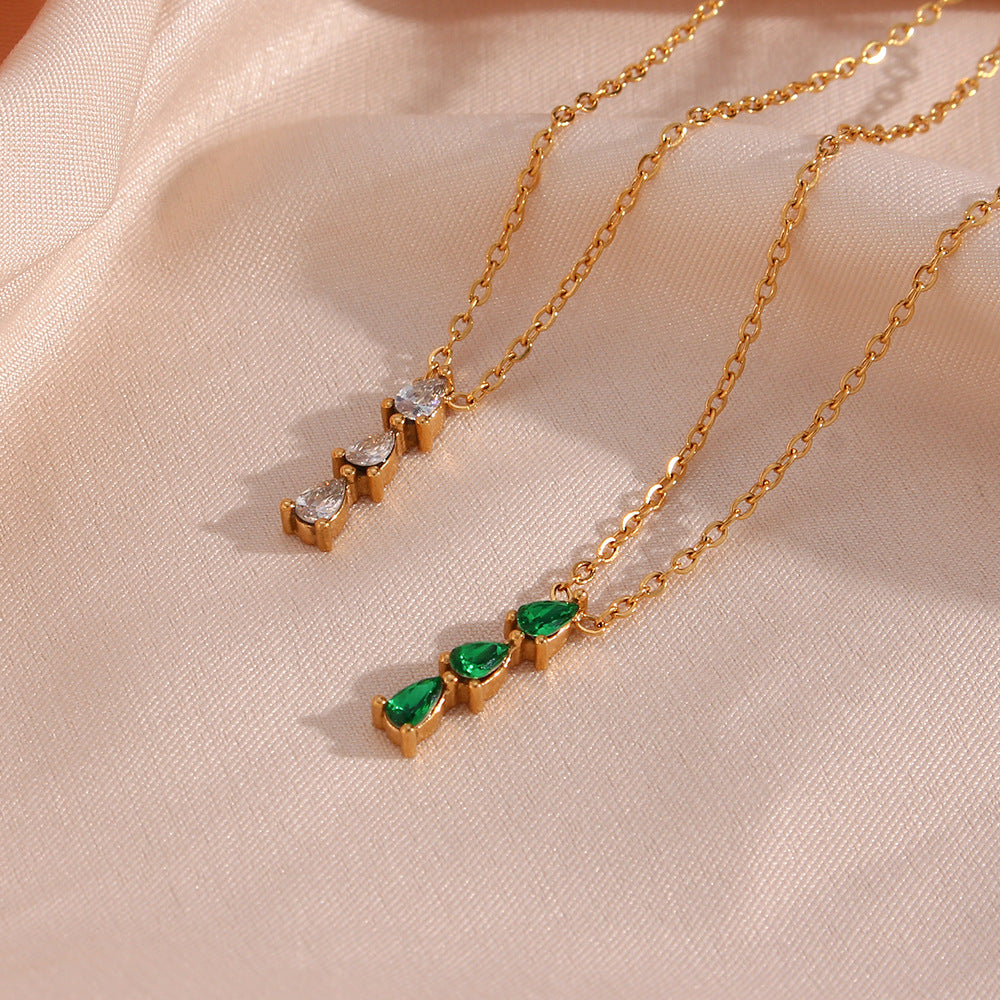 Collier en diamant Lira en forme de goutte
